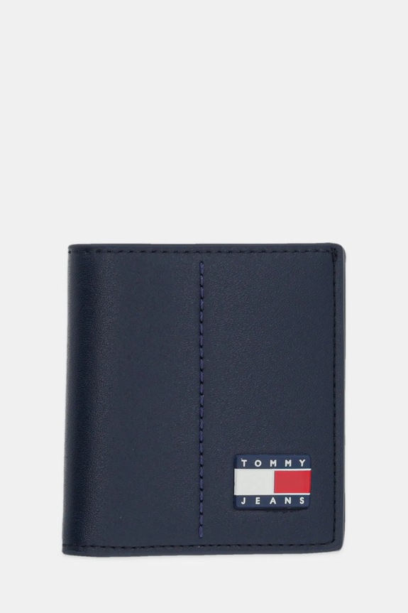 Tommy Jeans portfel skóra licowa granatowy AM0AM13408
