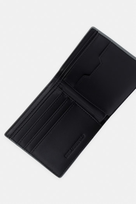 Akcesoria Karl Lagerfeld portfel męski skórzany K/MONOGRAM A3M30182 szary