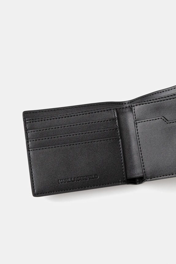 Doplnky Karl Lagerfeld peňaženka pánska kožená K/MONOGRAM A3M30182 čierna
