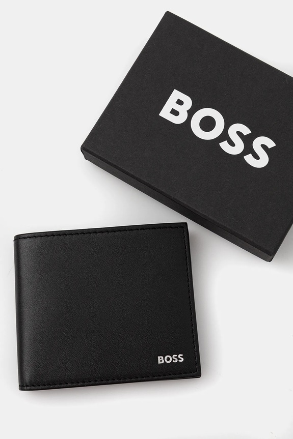 BOSS portofel de piele Randy_N_8cc negru 50548811