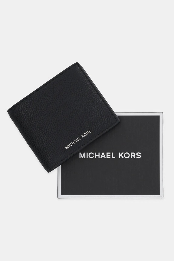 Michael Kors portofel de piele HUDSON 39S4LHUF2L negru