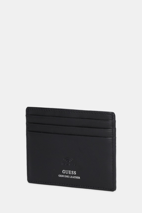 Guess portacarte in pelle BOSTON SMBOMG.LEA25 nero AW25