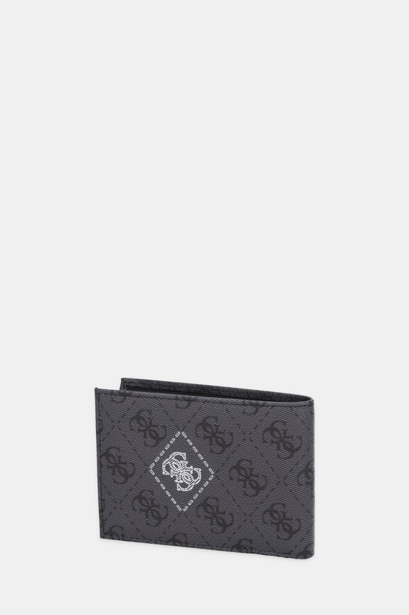 Kožená peňaženka Guess MILANO SMMACT.LEA27 čierna AW25