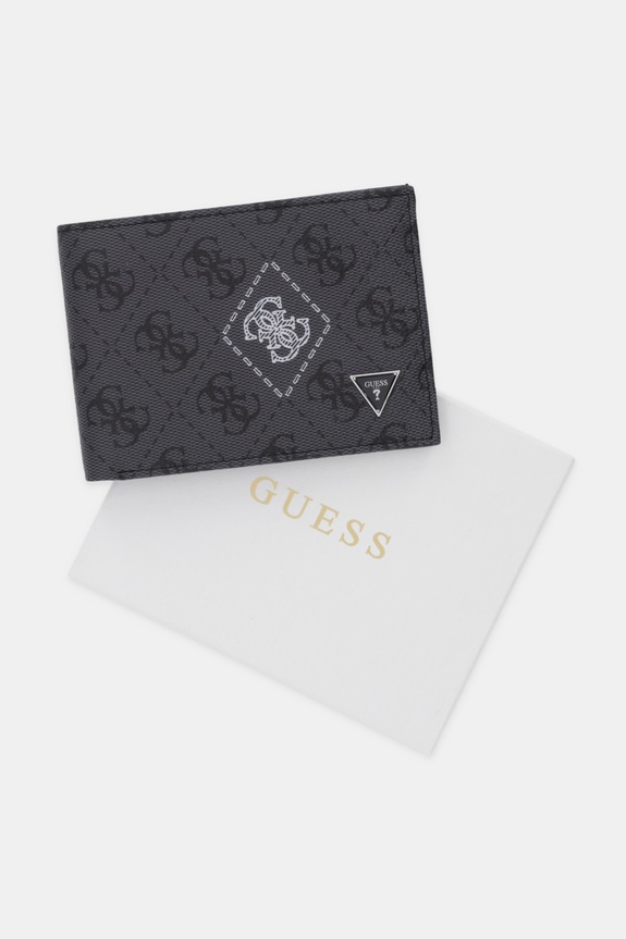 Kožená peňaženka Guess MILANO SMMACT.LEA27 čierna