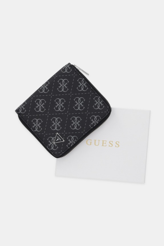 Kožená peňaženka Guess MILANO SMMALO.LEA02 čierna