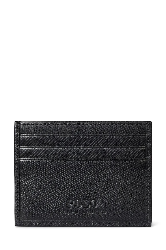 Polo Ralph Lauren leather card holder 405931677 black SS26