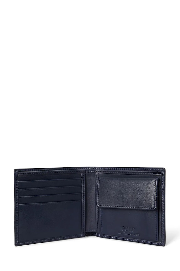 Doplňky Kožená peněženka Polo Ralph Lauren 405974619 námořnická modř