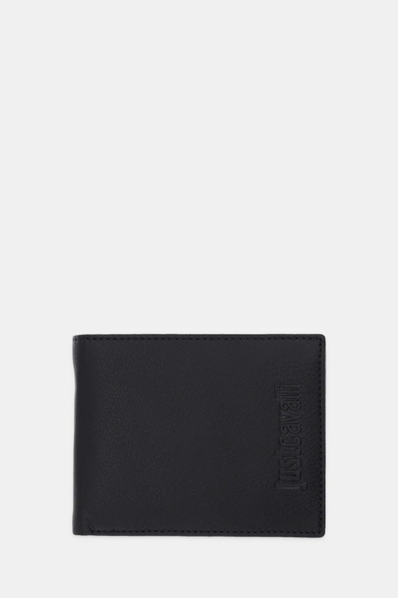 Just Cavalli portafoglio in pelle semplice nero 79QA5PZ3.ZP361