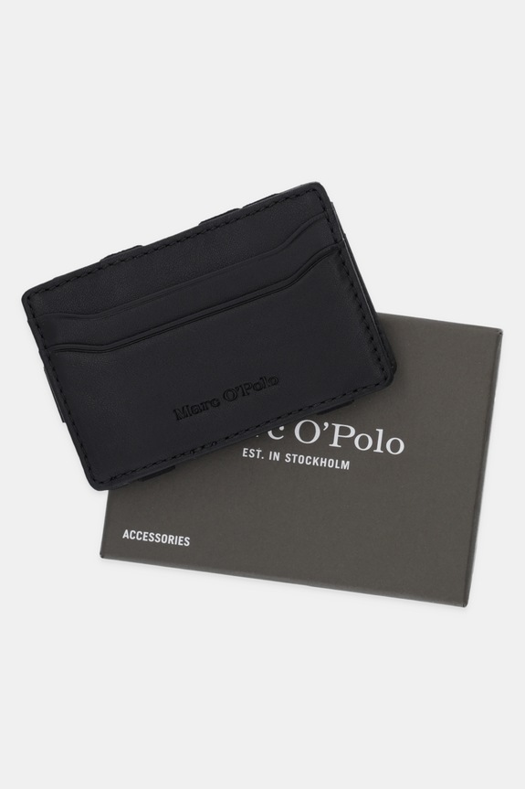 Δερμάτινη θήκη για κάρτες Marc O'Polo 50929916601141 μαύρο