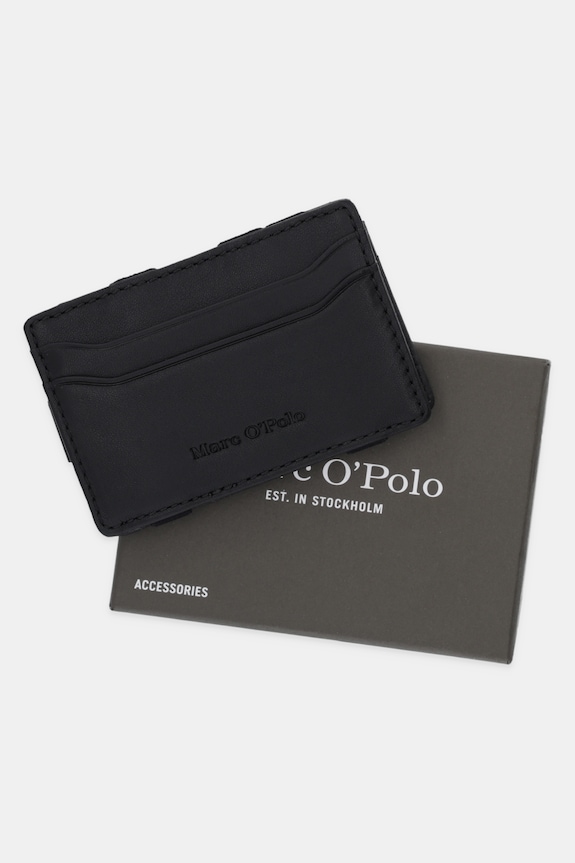 Δερμάτινη θήκη για κάρτες Marc O'Polo 50929916601141 μαύρο