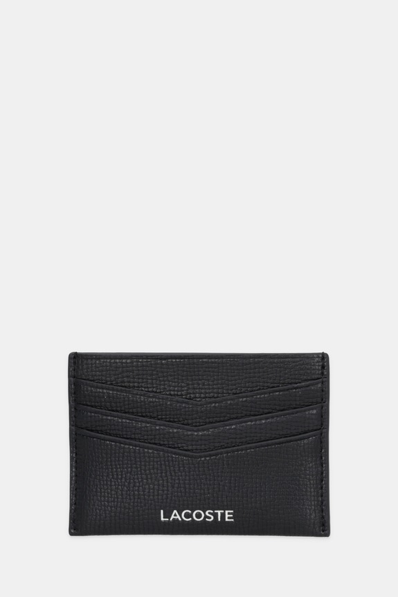 Lacoste etui na karty skórzane NH5056OI czarny AW25