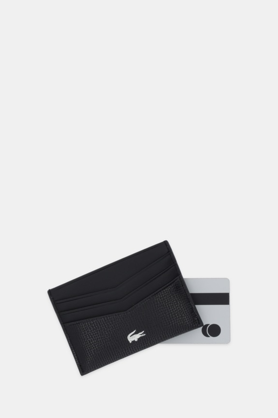 Akcesoria Lacoste etui na karty skórzane NH5056OI czarny