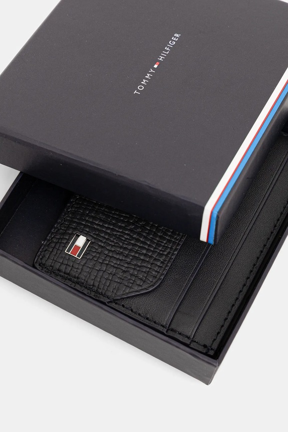 Dodaci Kožni etui za kartice Tommy Hilfiger AM0AM13707 mornarsko plava
