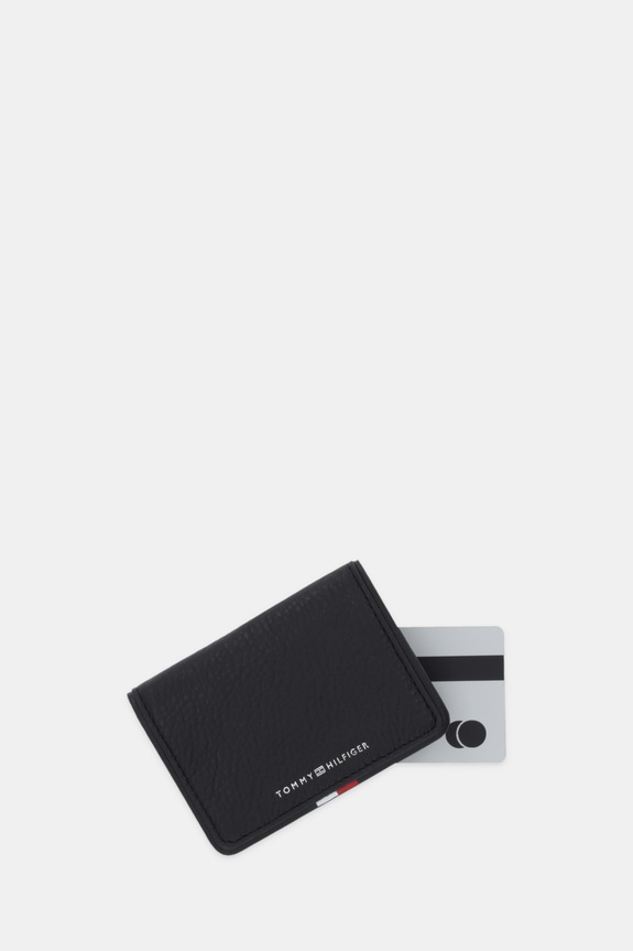 Akcesoria Tommy Hilfiger etui na karty skórzane AM0AM13840 czarny