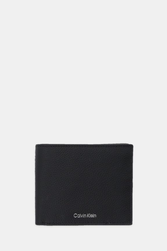 Calvin Klein bőr pénztárca sima fekete LV04D1062G