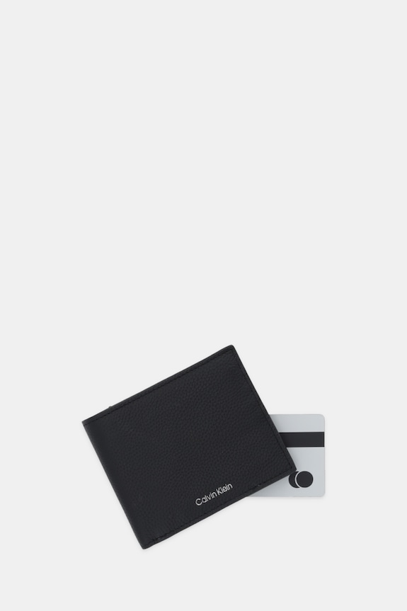 Kiegészítők Calvin Klein bőr pénztárca LV04D1062G fekete