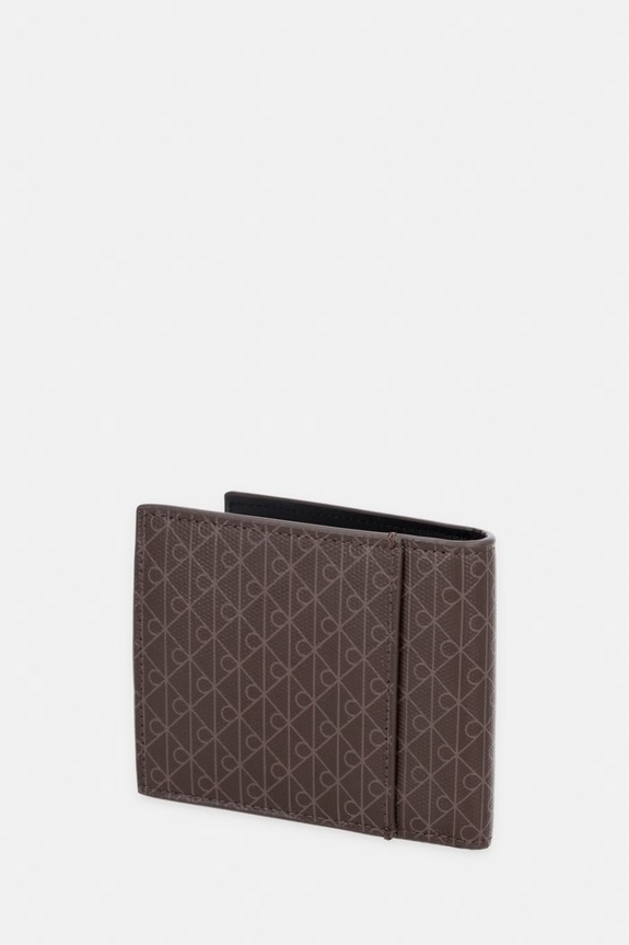 Calvin Klein portfel męski skórzany LV04D1085G brązowy SS26