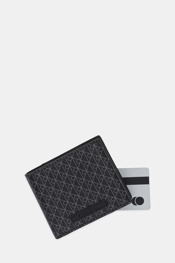 Akcesoria Calvin Klein portfel męski skórzany LV04D1085G czarny