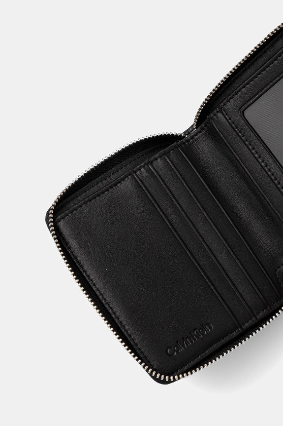 Akcesoria Calvin Klein portfel skórzany LV04D1088G czarny