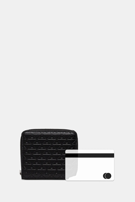 Calvin Klein portfel skórzany LV04D1088G czarny