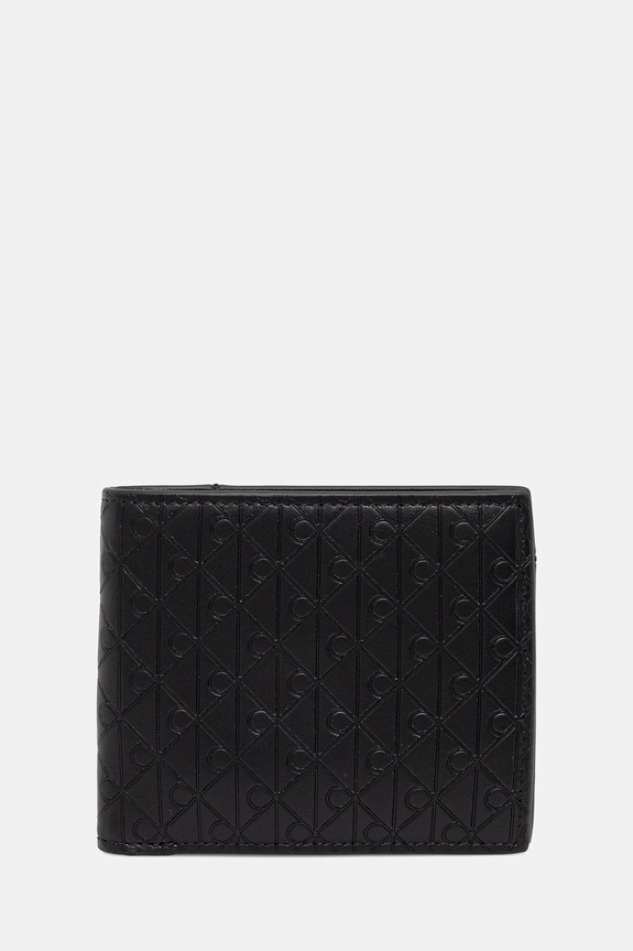 Calvin Klein bőr pénztárca sima fekete LV04D1129G