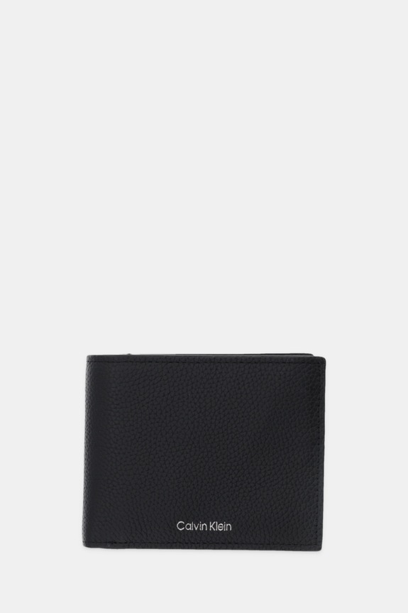 Δερμάτινο πορτοφόλι Calvin Klein λείο δέρμα μαύρο LV04D1138G