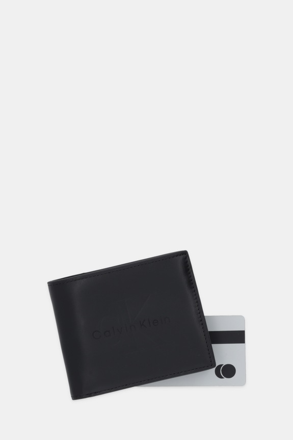 Dodatki Usnjena denarnica Calvin Klein LV04D1156G črna