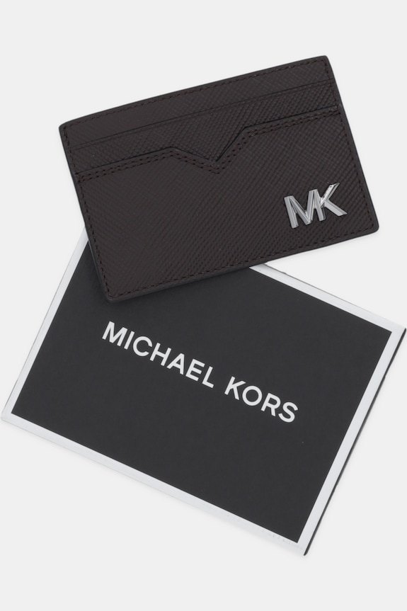Δερμάτινη θήκη για κάρτες Michael Kors καφέ 39S5LEDD0L