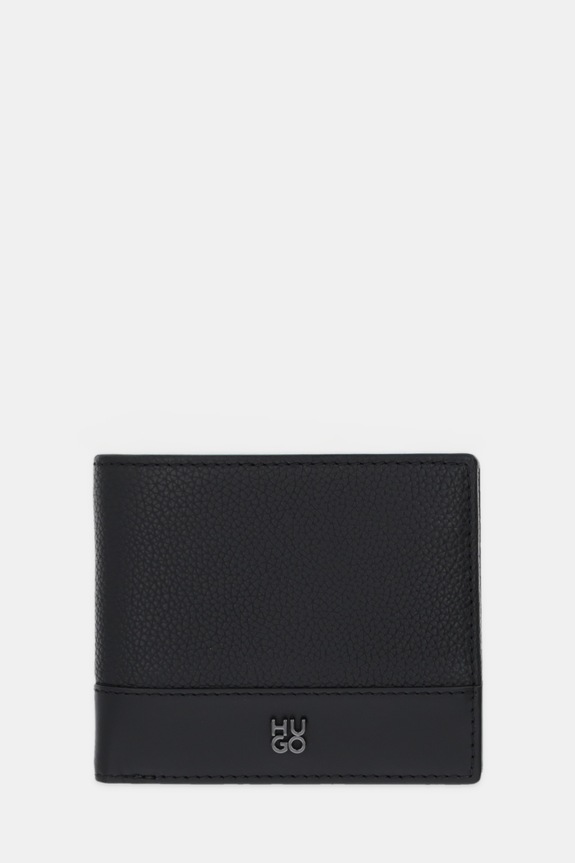 HUGO portofel de piele Quantic_4cc Coin piele negru 50548315