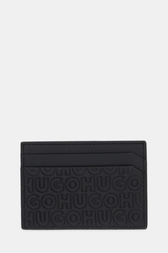 HUGO card holder din piele Ethon HI M_Cardcase husă de card negru 50542009