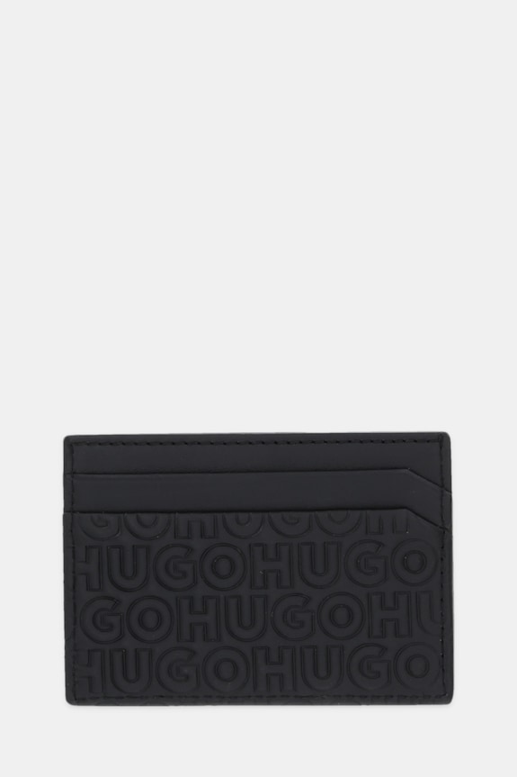 HUGO card holder din piele Ethon HI M_Cardcase husă de card negru 50542009