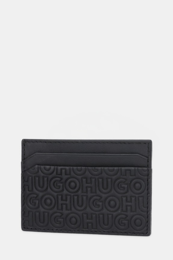 HUGO card holder din piele Ethon HI M_Cardcase 50542009 negru AW25
