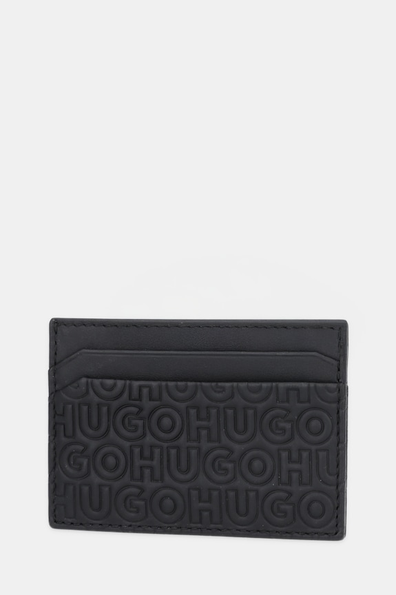 HUGO card holder din piele Ethon HI M_Cardcase 50542009 negru AW25