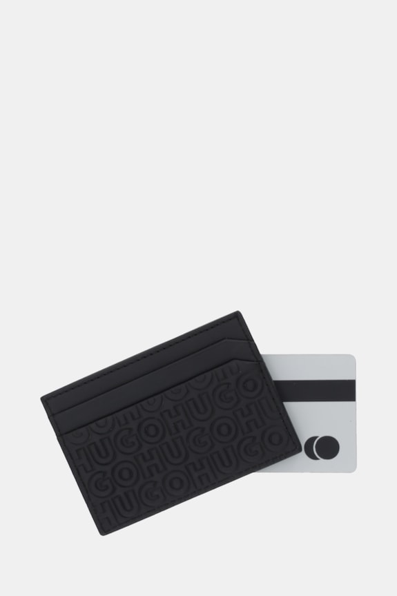 Accesorii HUGO card holder din piele Ethon HI M_Cardcase 50542009 negru
