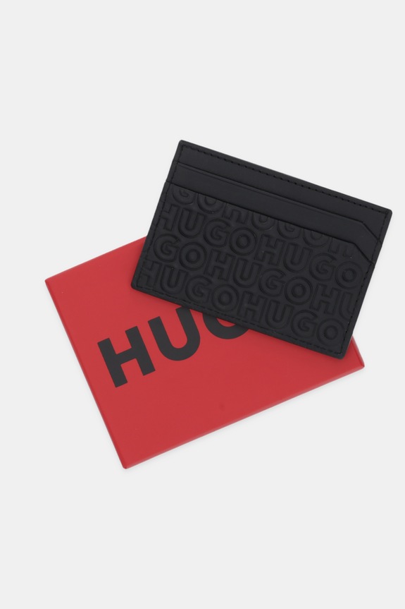 HUGO card holder din piele Ethon HI M_Cardcase negru 50542009
