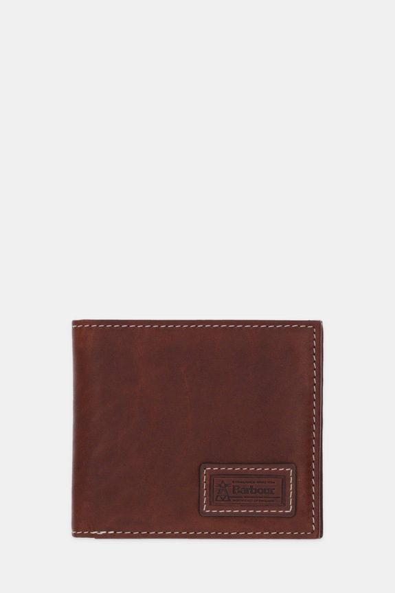 Barbour portofel de piele uni maro MLG0074
