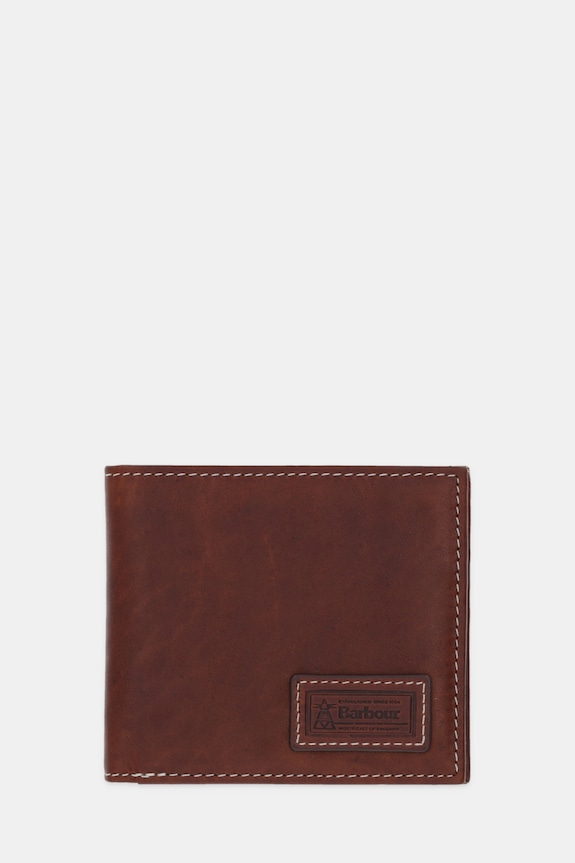 Barbour portofel de piele uni maro MLG0074