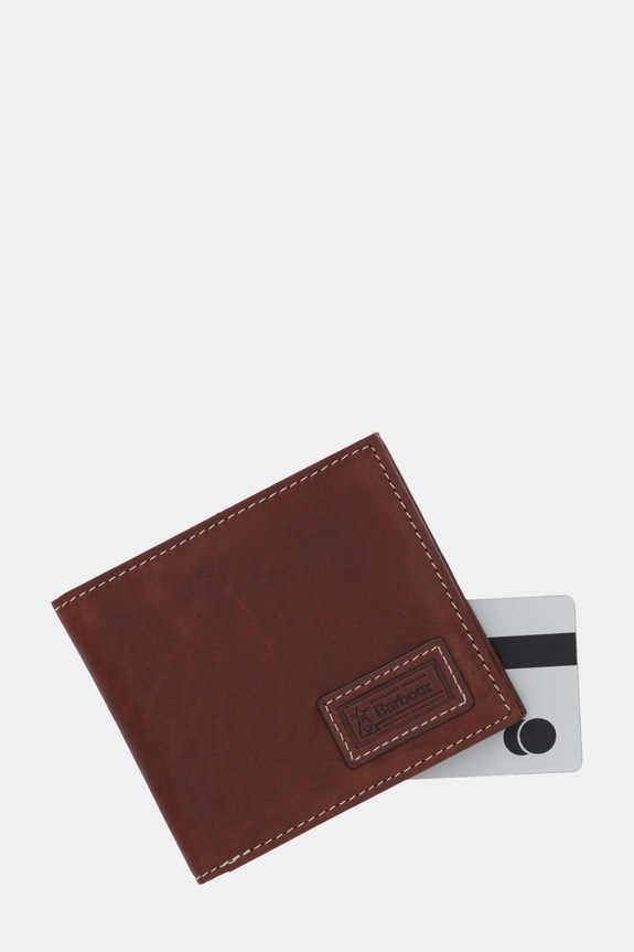 Barbour portofel de piele maro MLG0074