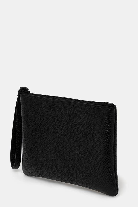 Usnjena torbica za okoli pasu Common Projects Small Flat Pouch 9187.7001 črna AW25
