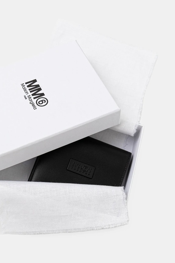 MM6 Maison Margiela leather wallet SA5UI0015.P8622.T8013 black