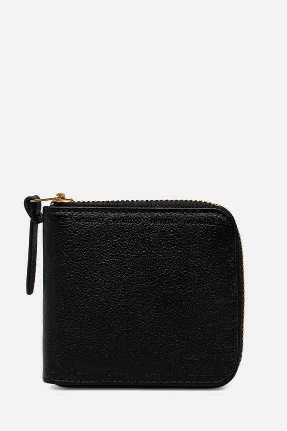 Visvim portafoglio in pelle leather bi-fold semplice nero 125103003027