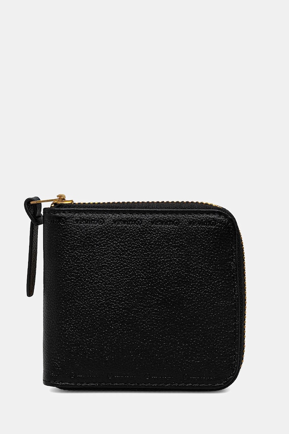 Visvim portafoglio in pelle leather bi-fold semplice nero 125103003027