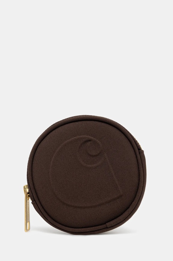 Peněženka Carhartt WIP Clarton Zip Wallet hladký hnědá I033780.47XX