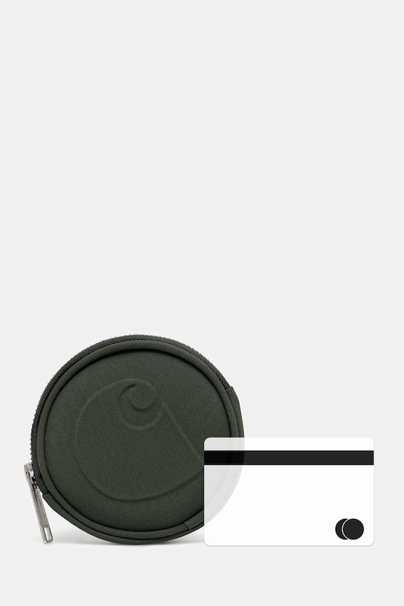 Carhartt WIP portofel Clarton Zip Wallet verde I033780.2ZXXX
