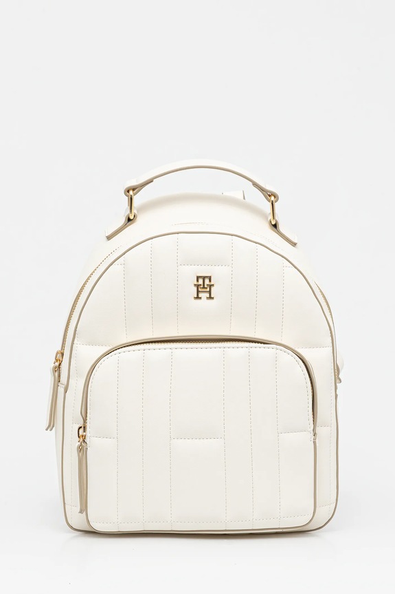 Tommy Hilfiger plecak nie mieści A4 beżowy AW0AW17472