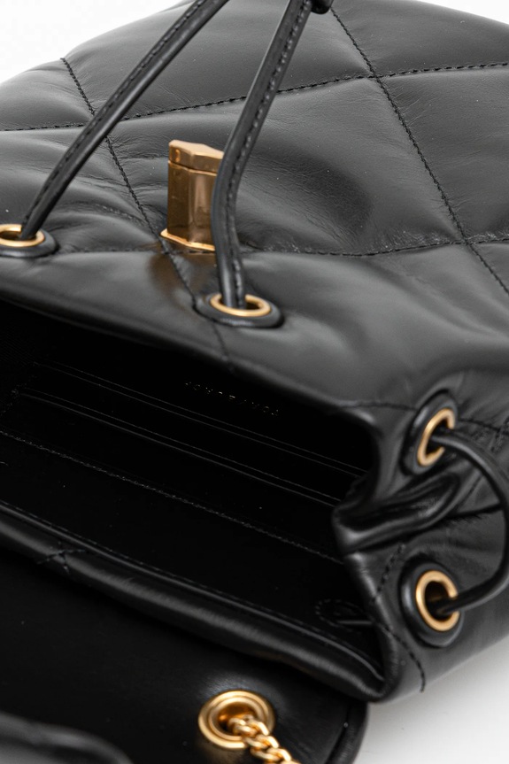 Tory Burch bőr hátizsák Kira Diamond 170485.001 fekete