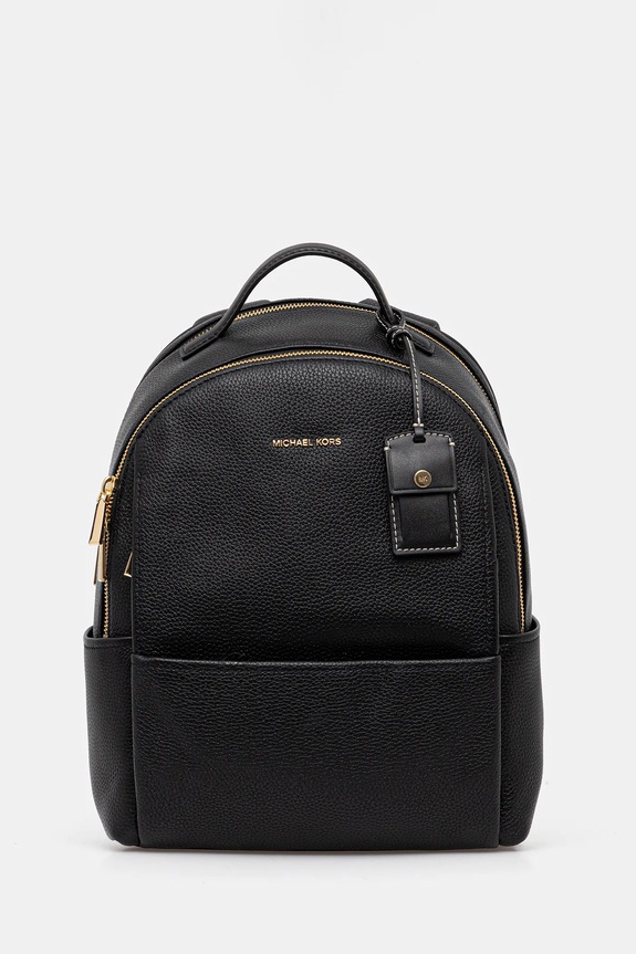 MICHAEL Michael Kors plecak skórzany SABLE skóra licowa czarny 30T5G3XB2L