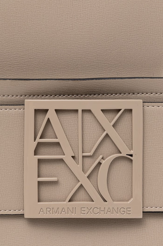 Armani Exchange plecak miejski damski z imitacji skóry beżowy XW001204.AF13672