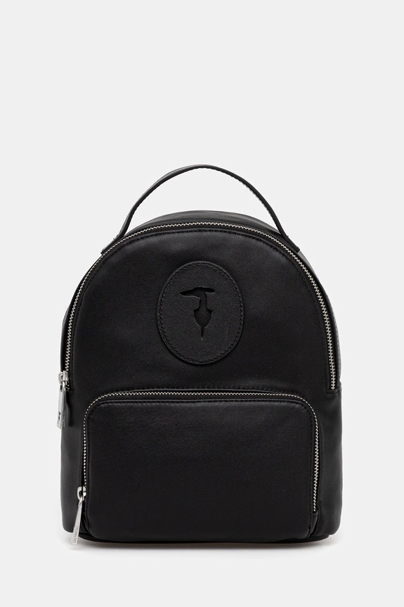 Trussardi zaino in pelle pelle fiore nero Z658E006087N