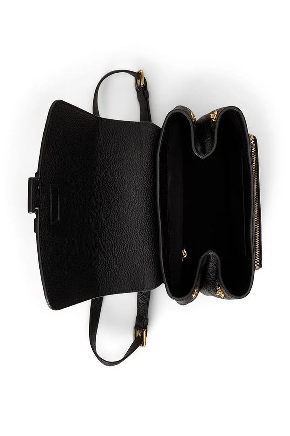 Lauren Ralph Lauren bőr hátizsák fekete 431969355